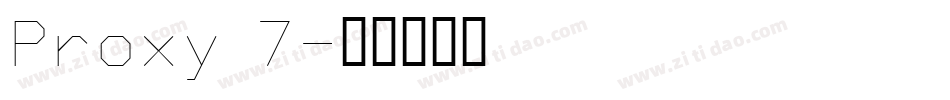 Proxy 7字体转换